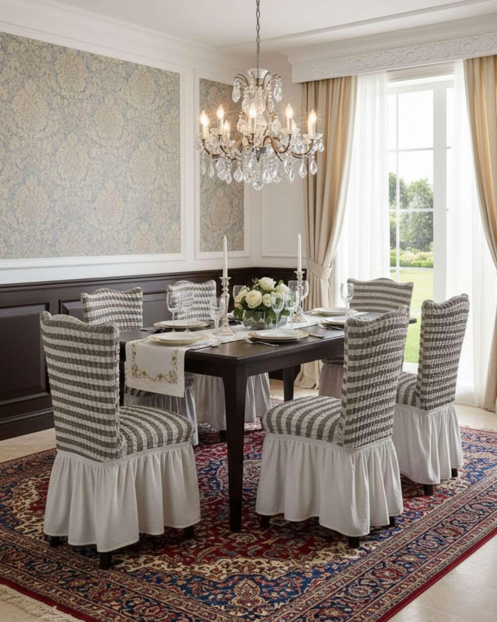 JUEGO DE 6 FUNDAS TURKAS DISEÑO DE LINEAS-4