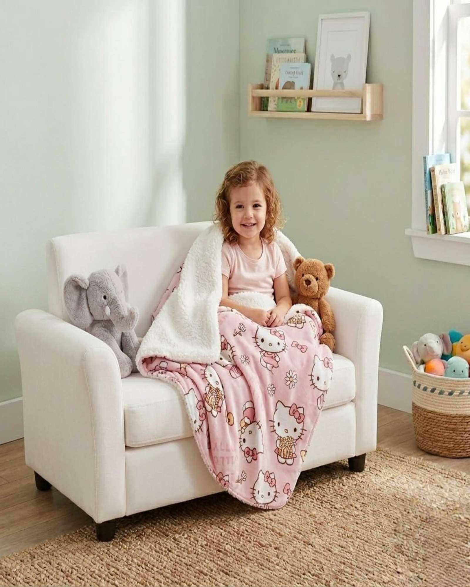 Manta Polar con Reverso Sherpa 127 x 152 cm Diseño Estampado B2-0
