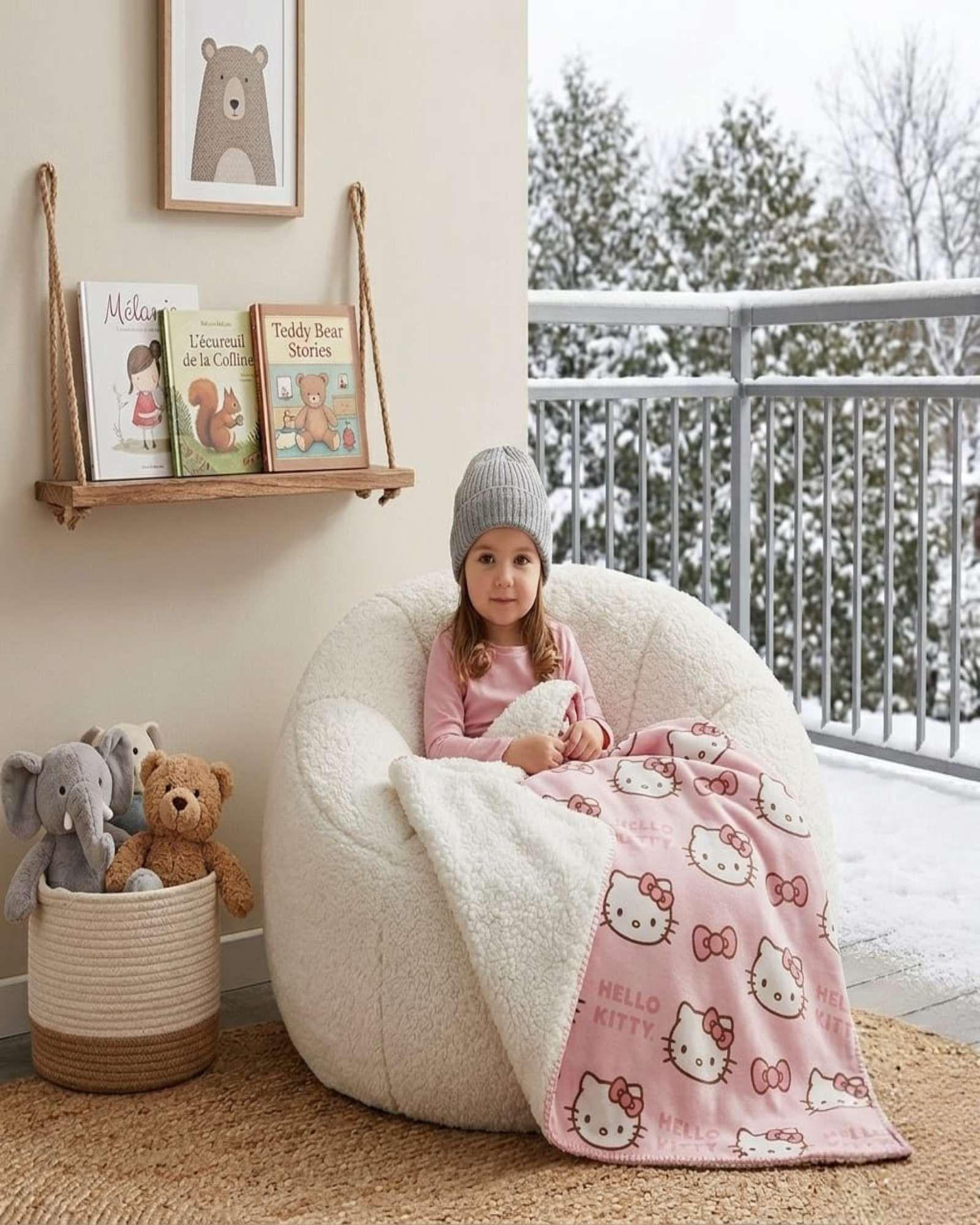 Manta Polar con Reverso Sherpa 127 x 152 cm Diseño Estampado B2-4