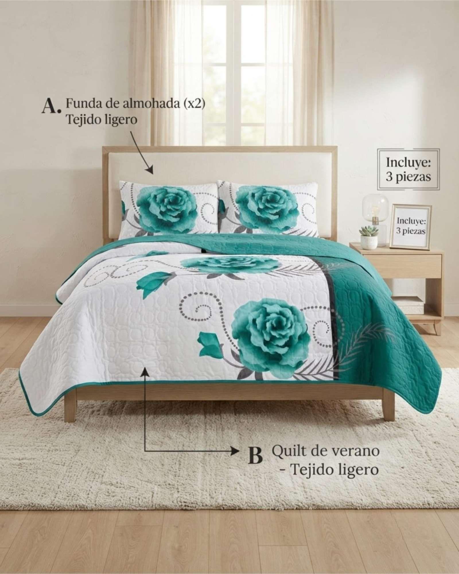 Cubrecamas King Para Verano Fresco Y Ligero Mas Almohadas m6-4