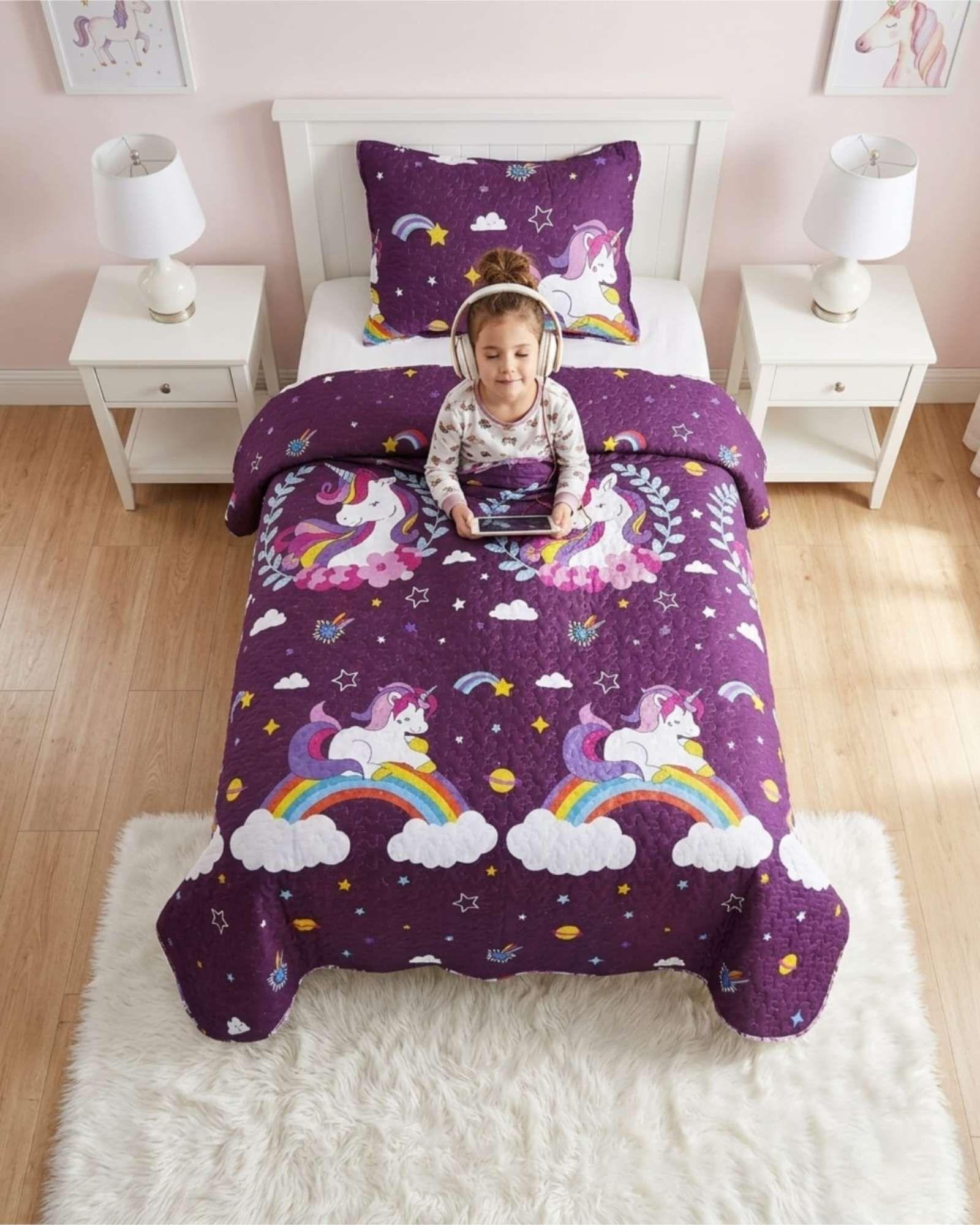 Cubrecama Quilt Verano Plaza Y Media Estampado Temática a2-2