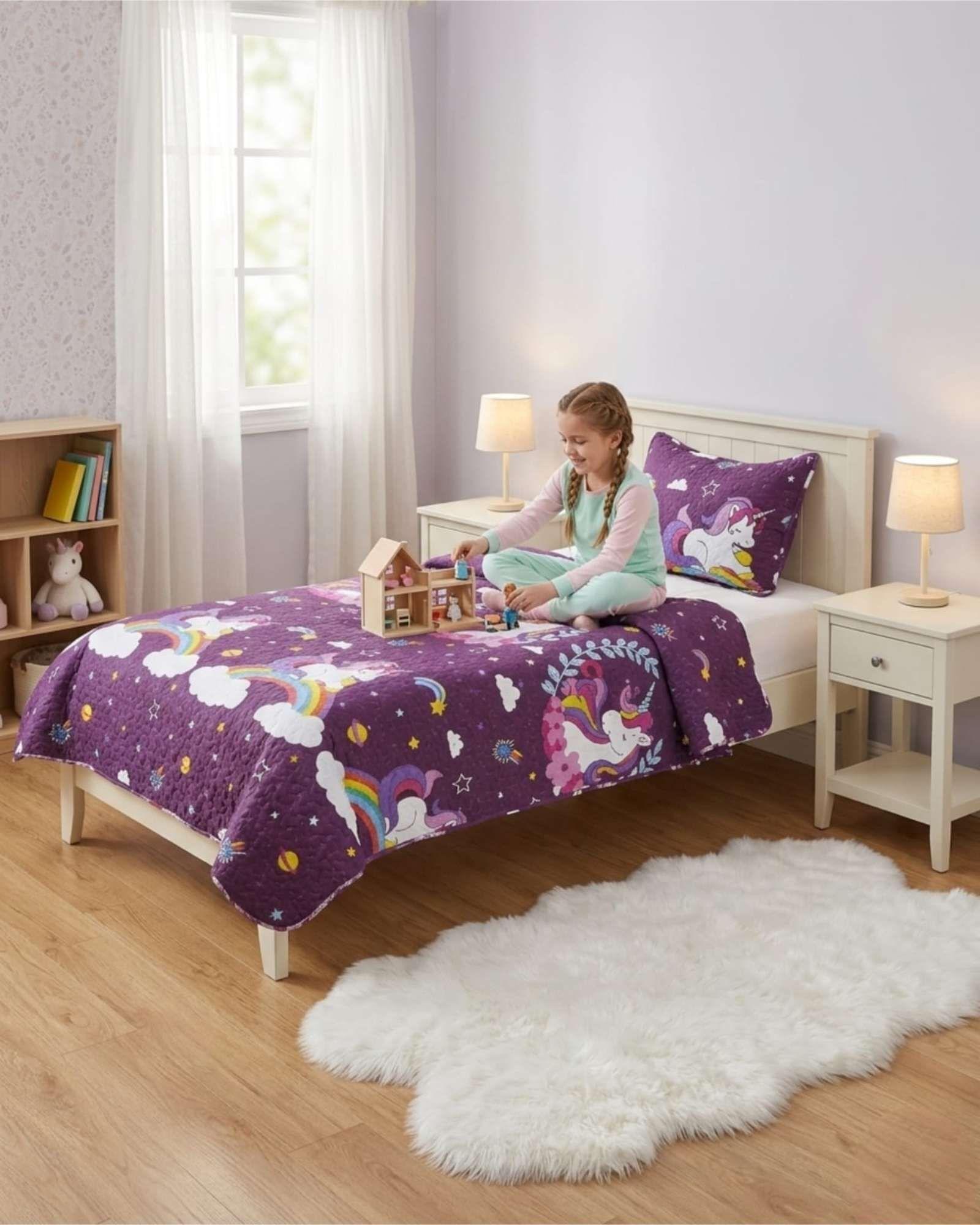 Cubrecama Quilt Verano Plaza Y Media Estampado Temática a2-3