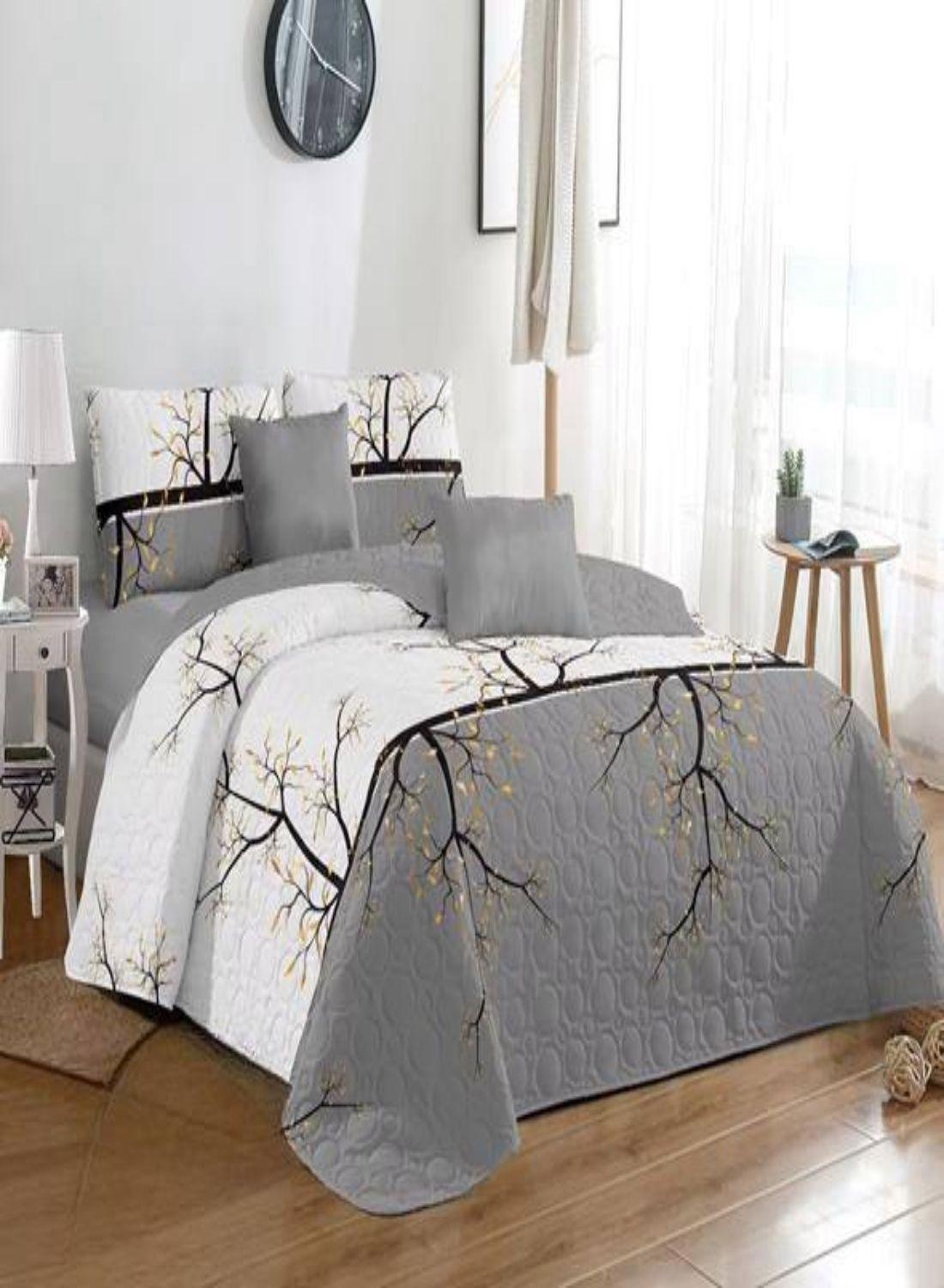 COBERTOR DE VERANO PLAZA Y MEDIA QUILT REVERSIBLE-2