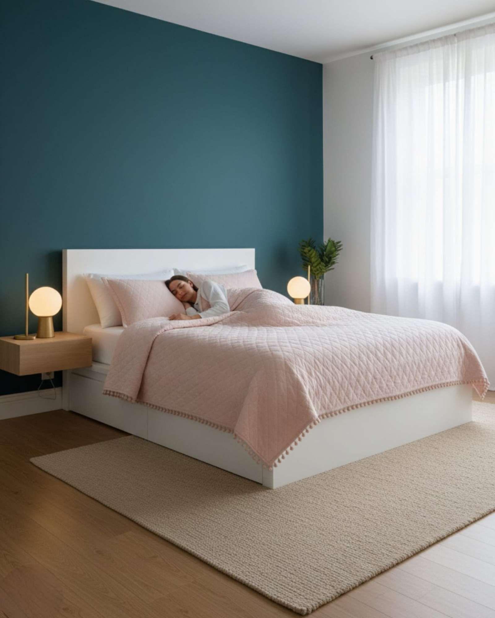 Cobertores de Verano-Primavera con Diseño de Pompon (2 plazas) rosa-3