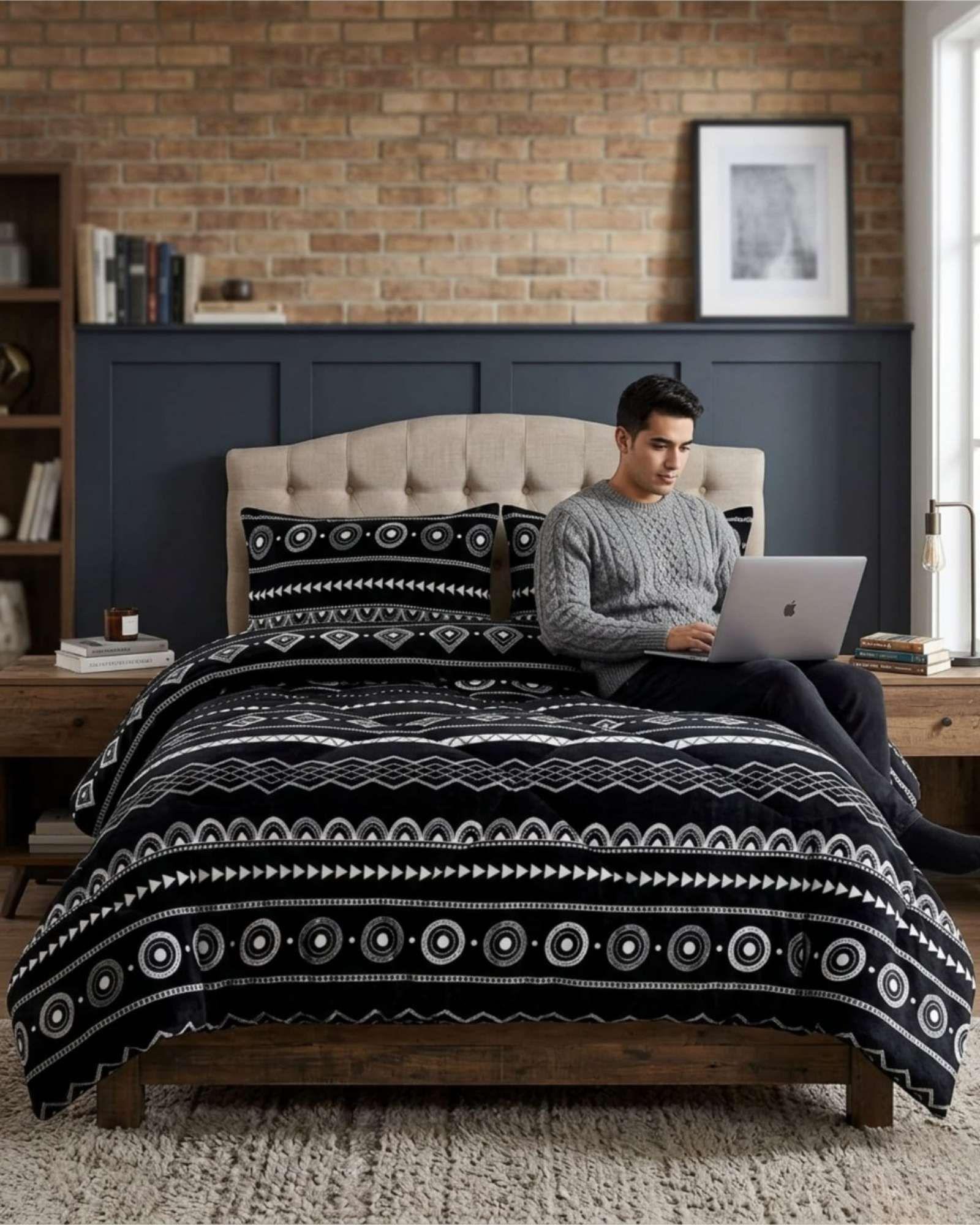 Plumón Térmico 2 Plazas Plush y Chiporro Extra Cálido Invierno A23-2