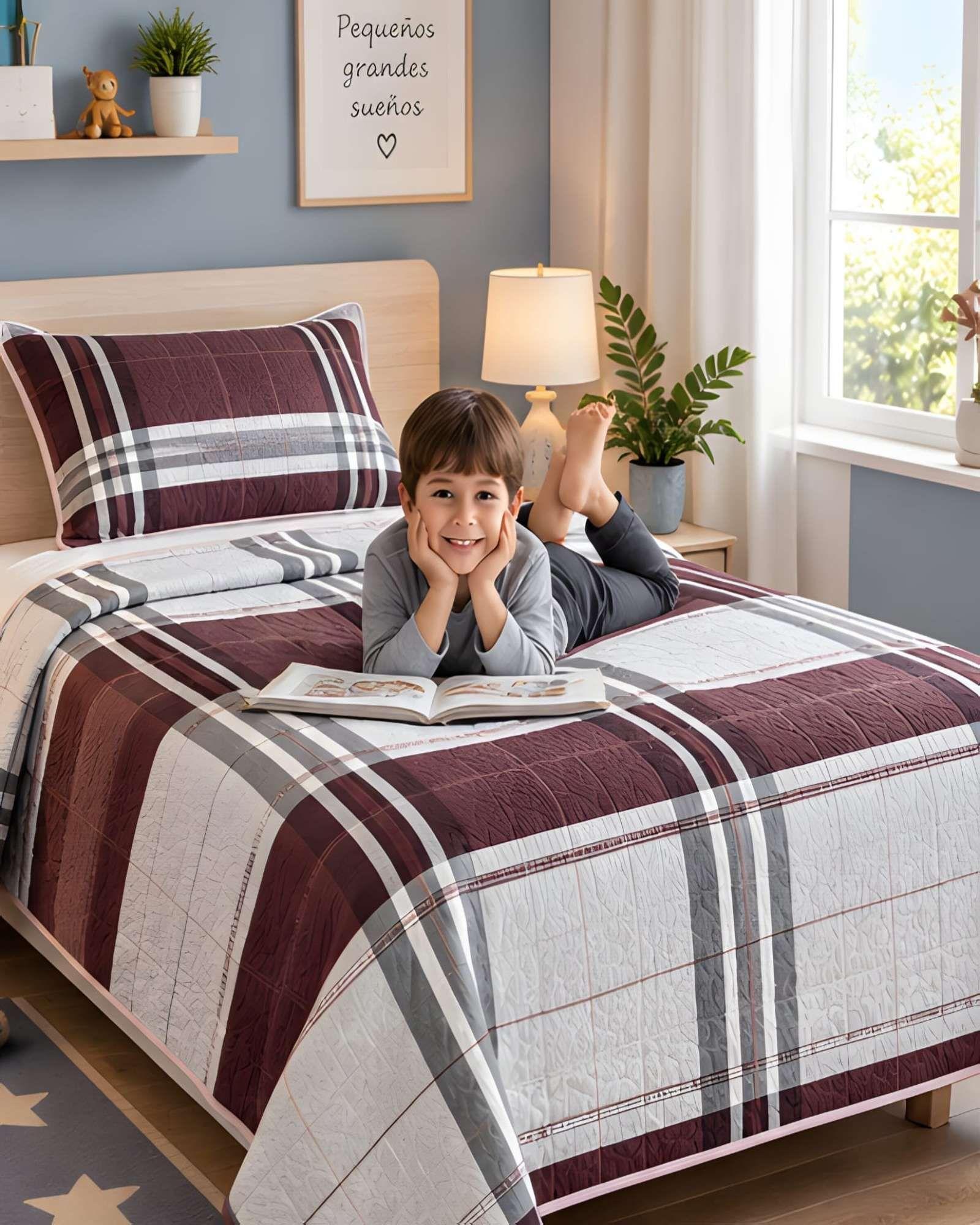 Quilt 1.5 Plazas 180x230 cm + Funda de Almohada-3
