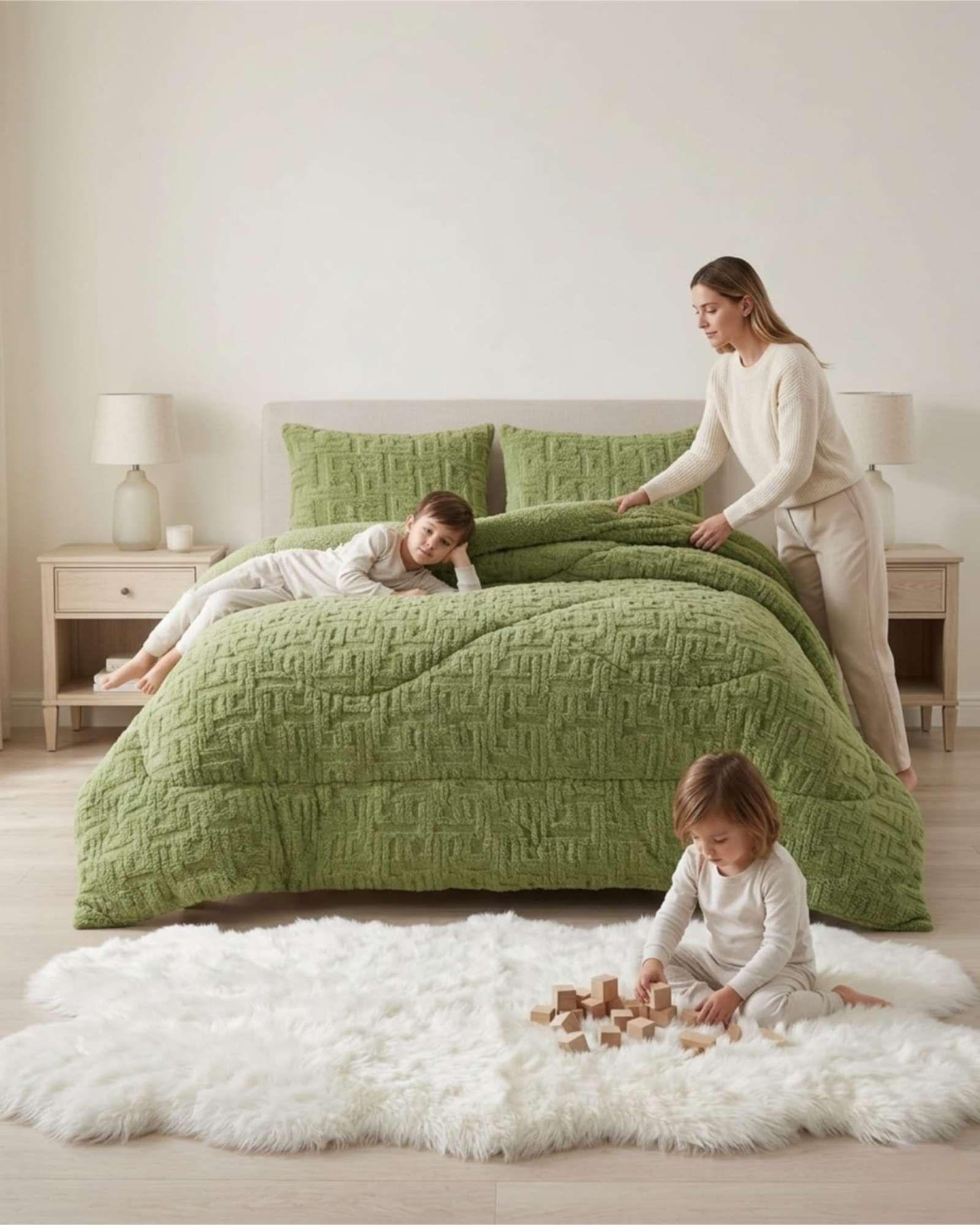 Cubrecama Plumon con Chiporro 2 Plazas Texturizado B9-1