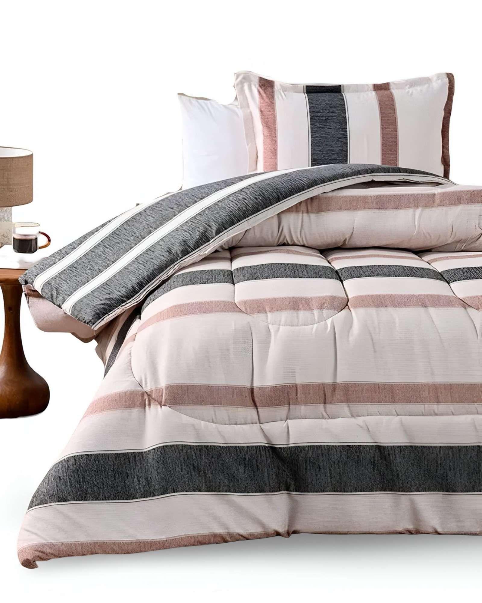 Edredón Plumón Estampado 1.5 Plazas American Family A15-2