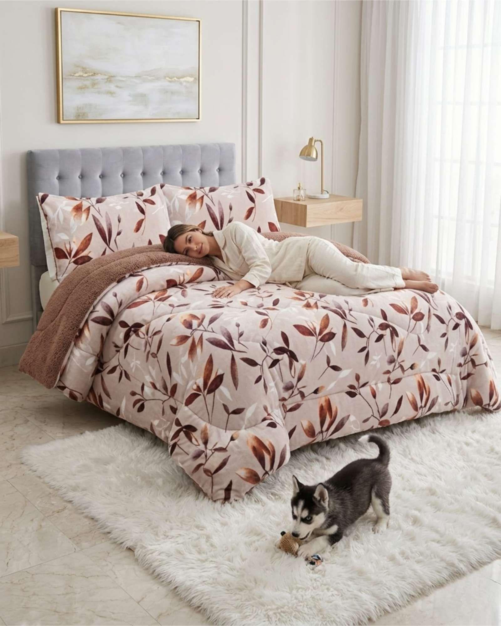Cubrecamas Plush Con Chiporro Premium 2 Plazas m16-2
