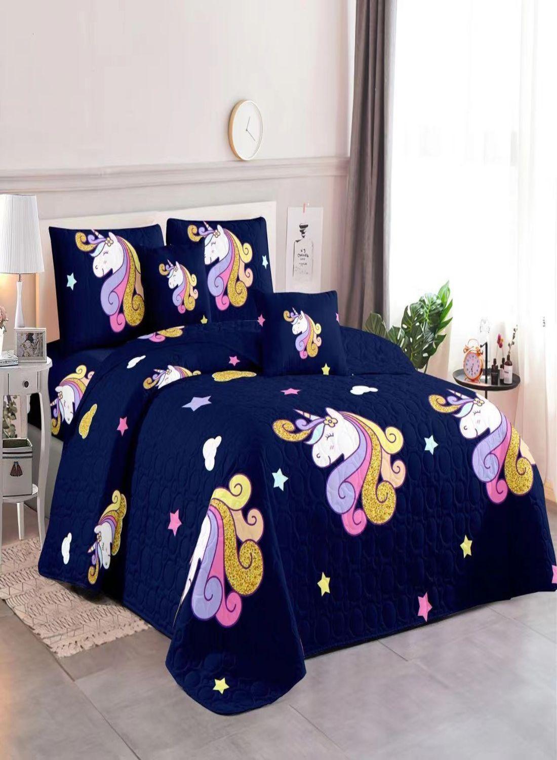COBERTOR DE VERANO PLAZA Y MEDIA QUILT REVERSIBLE-2