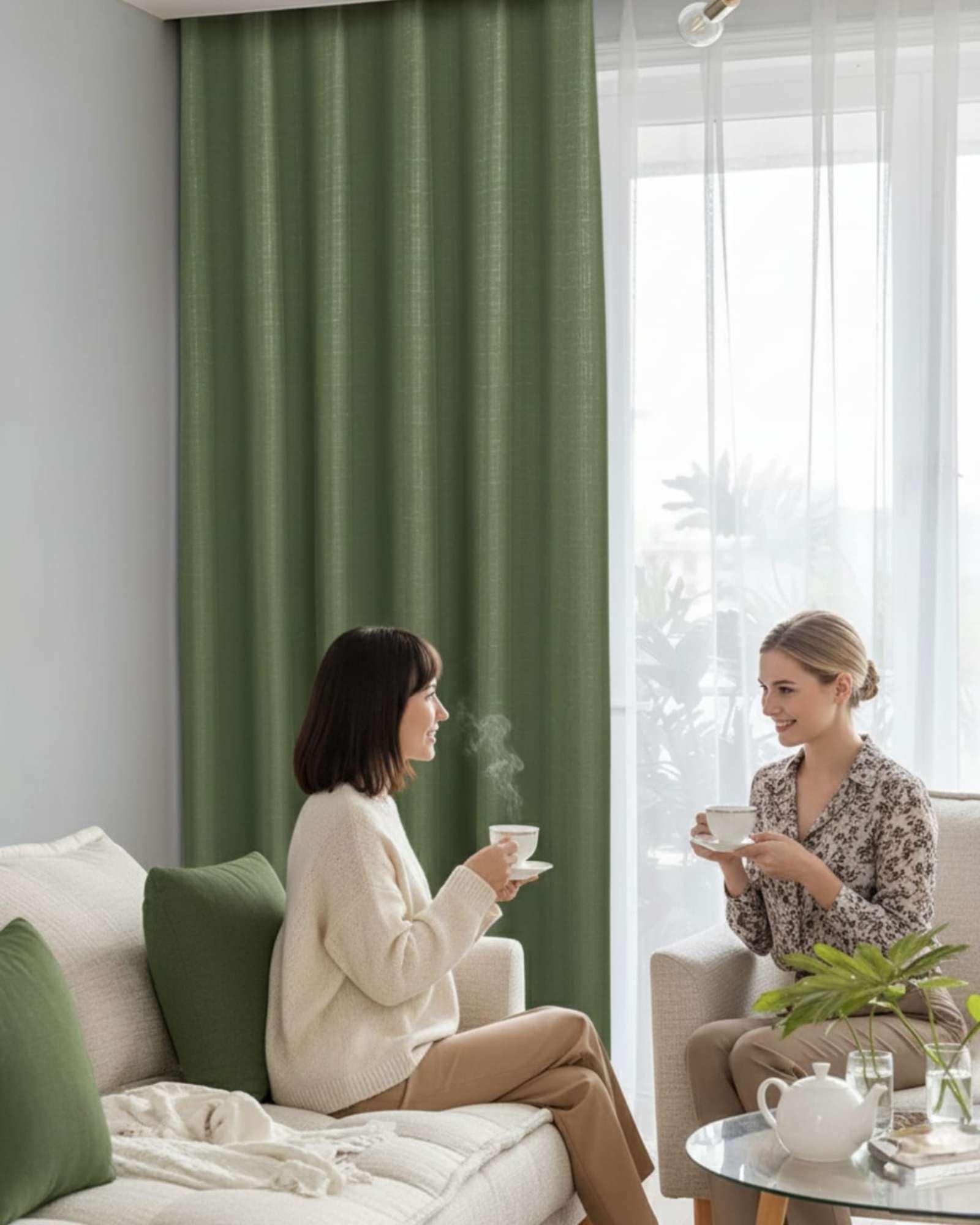 Juego de Cortinas Blackout Premium Engomadas m4-2