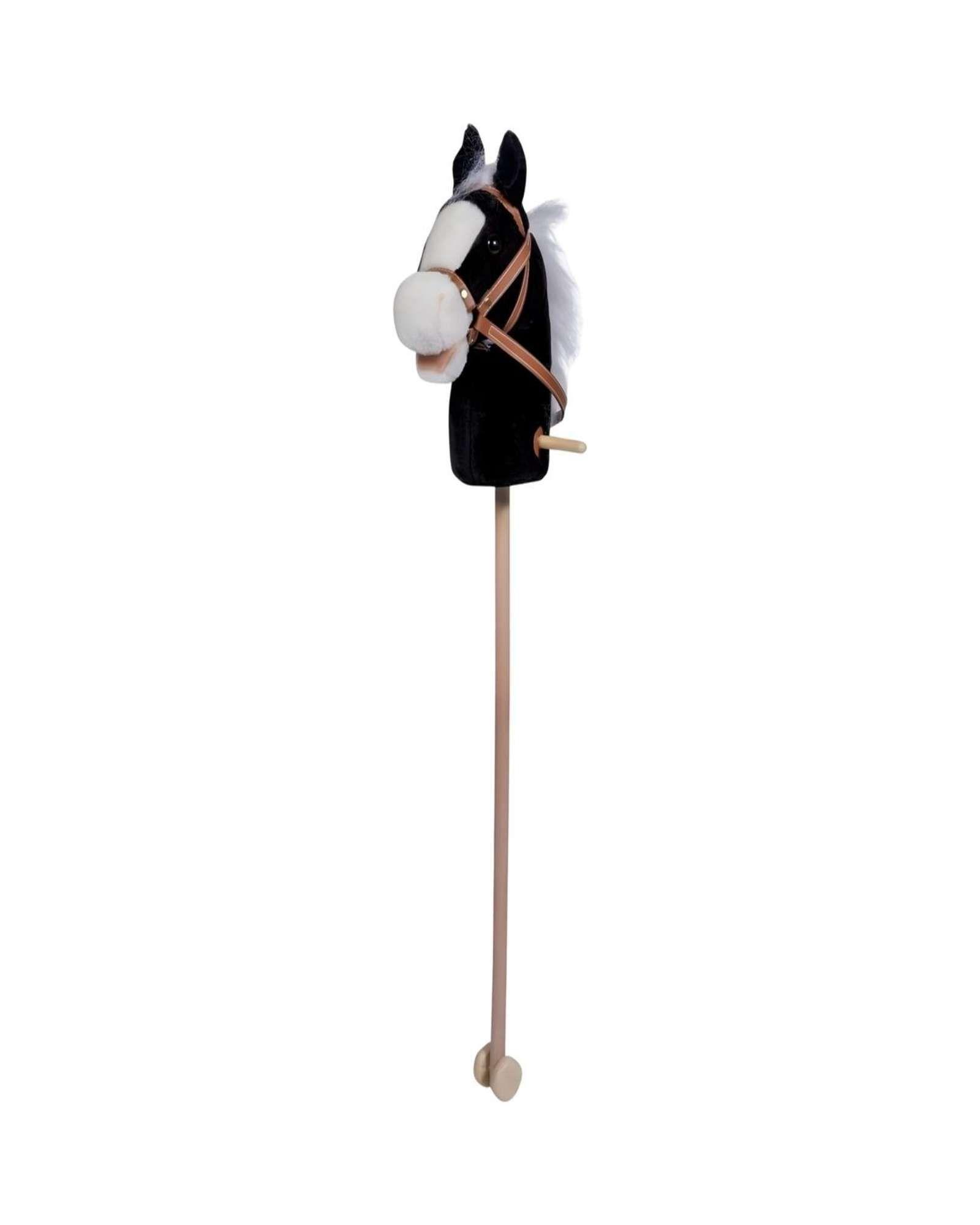Caballo Bastón de Madera con Sonido Negro-2