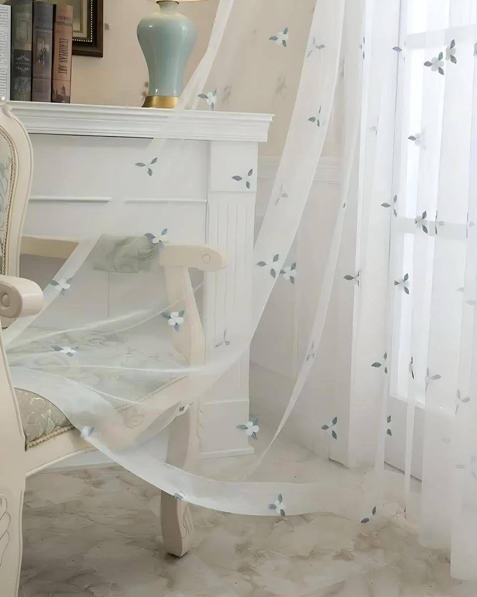 Pack de Visillo transparente con textura 140x230cmv13-3