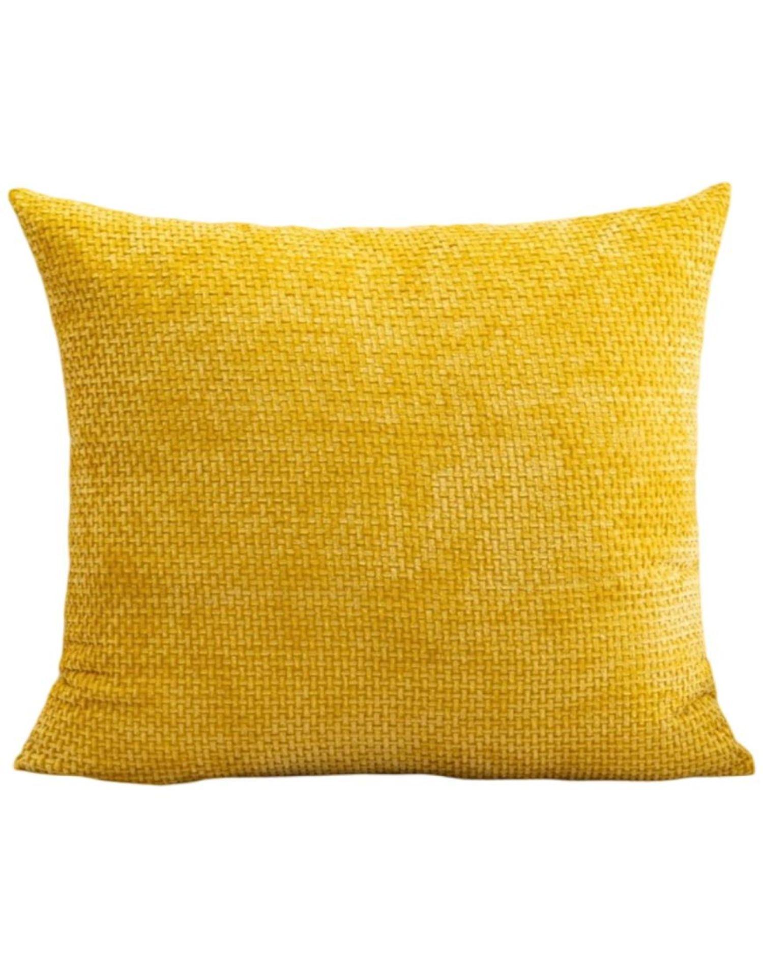 Juego de 2 Fundas de Cojín Estilo Chenille Cuadrille-Gris-0