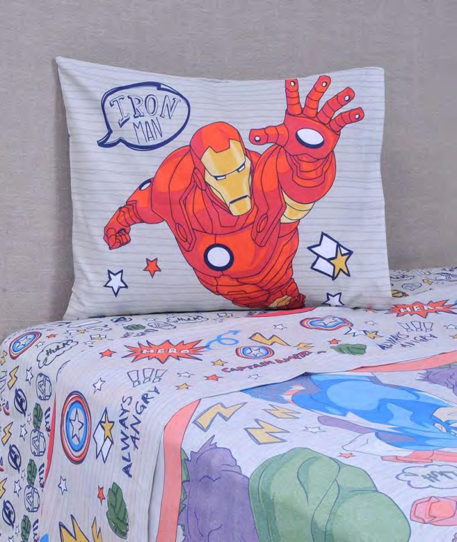 JUEGO DE SABANA NIÑO AVENGER ALL  1 PLAZA-0