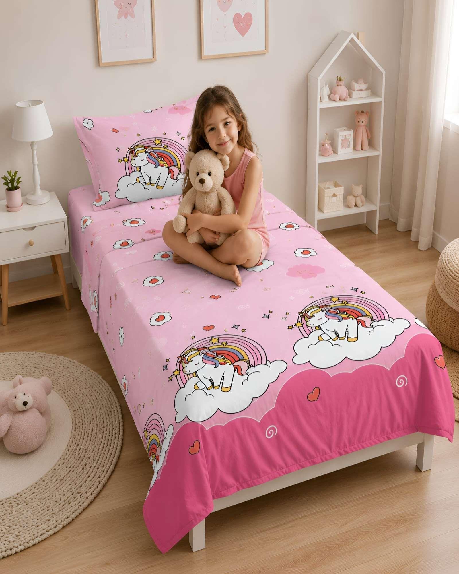 Set de sábanas y quilt de verano 1.5 Plazas-0