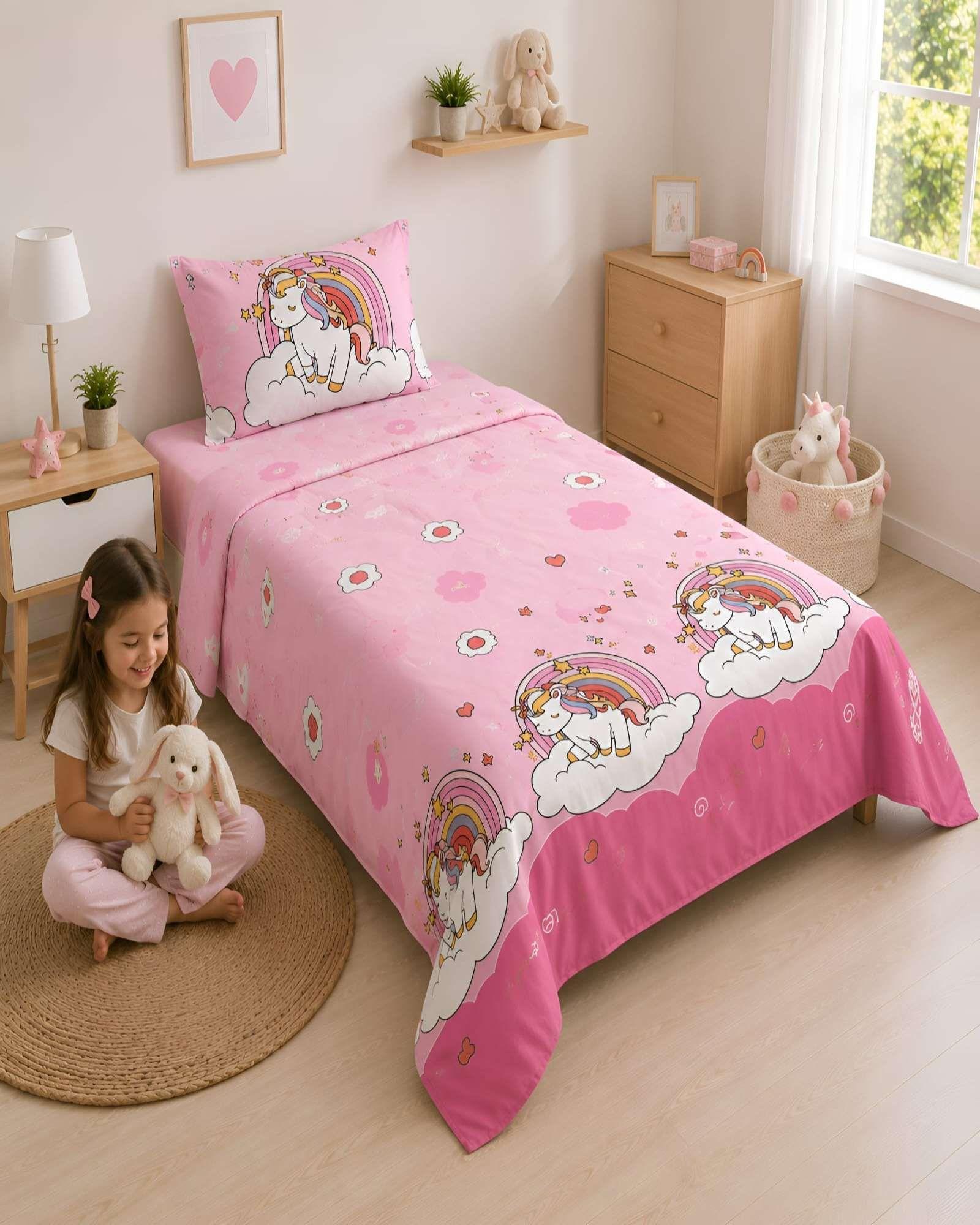 Set de sábanas y quilt de verano 1.5 Plazas-1