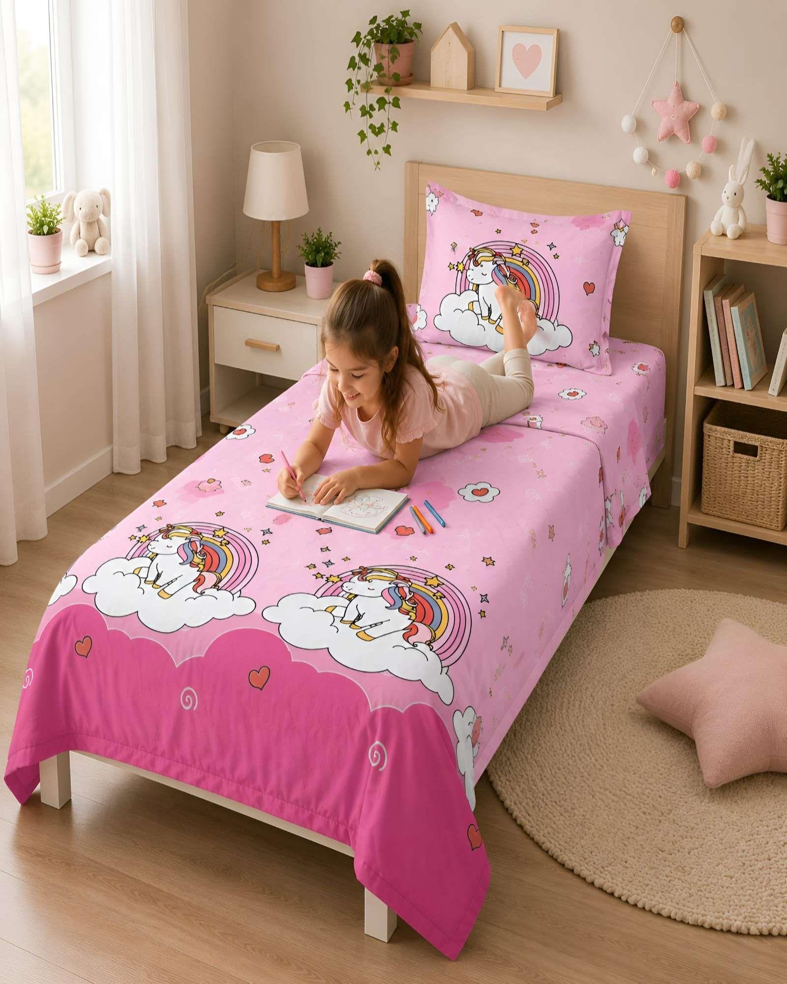 Set de sábanas y quilt de verano 1.5 Plazas-4