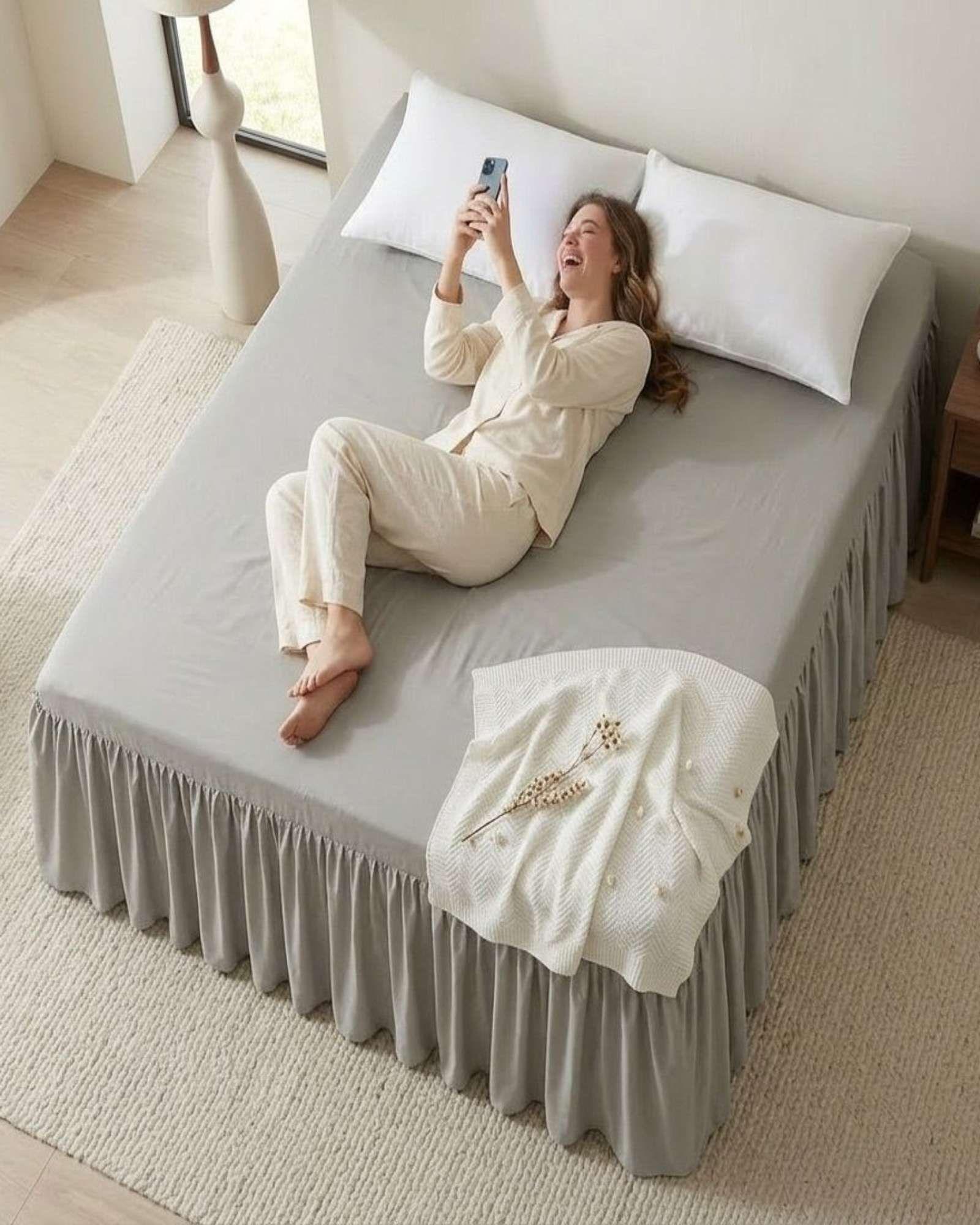 Faldon de Cama Elasticado Premium 2 Plazas m5-3