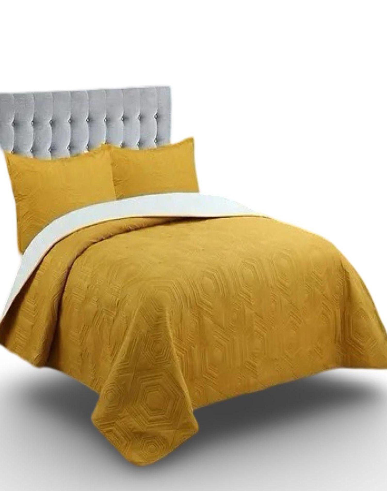 Cubrecama Quilt 2 Plazas - Unicolor Primavera Verano L1-0