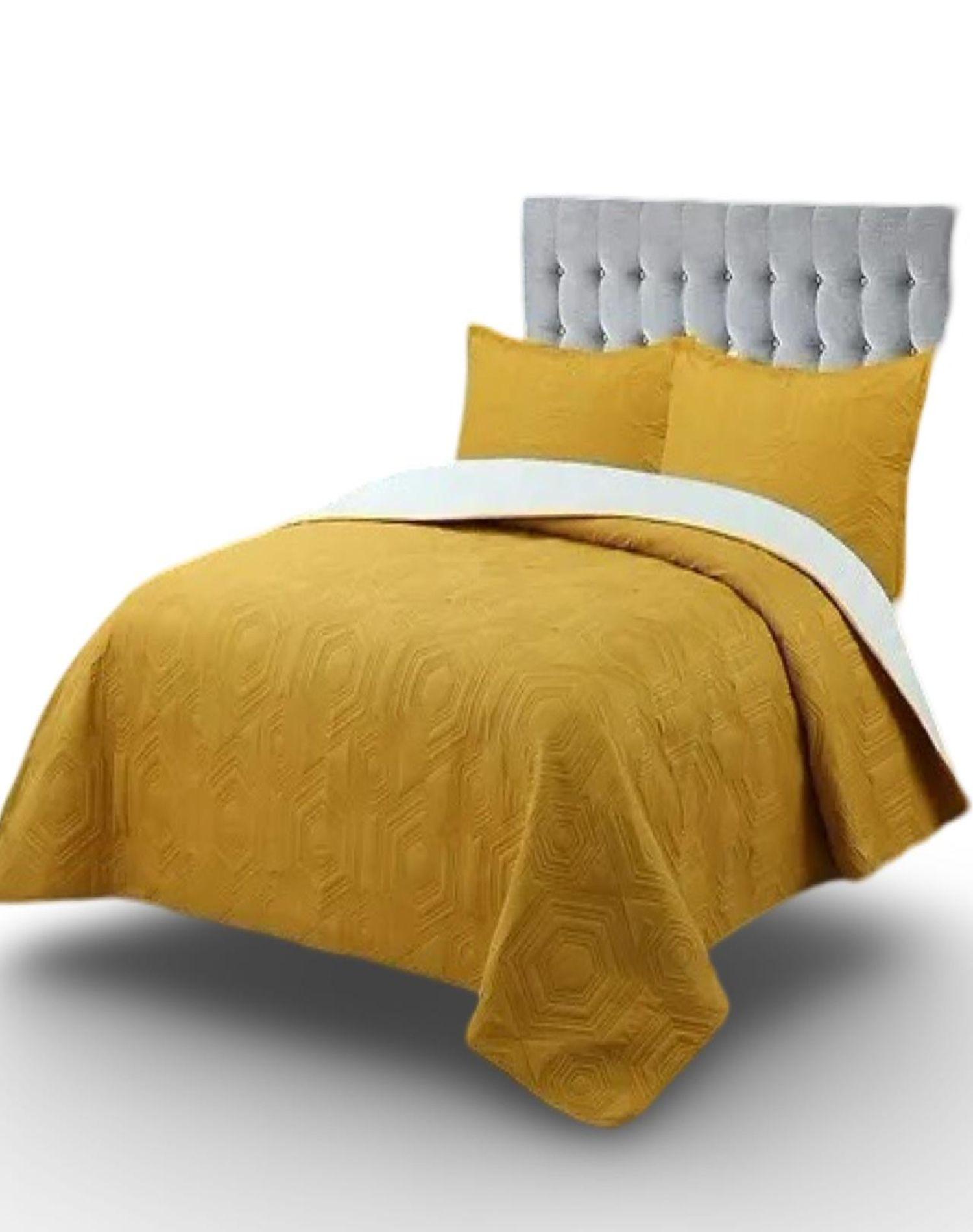 Cubrecama Quilt 2 Plazas - Unicolor Primavera Verano L1-1