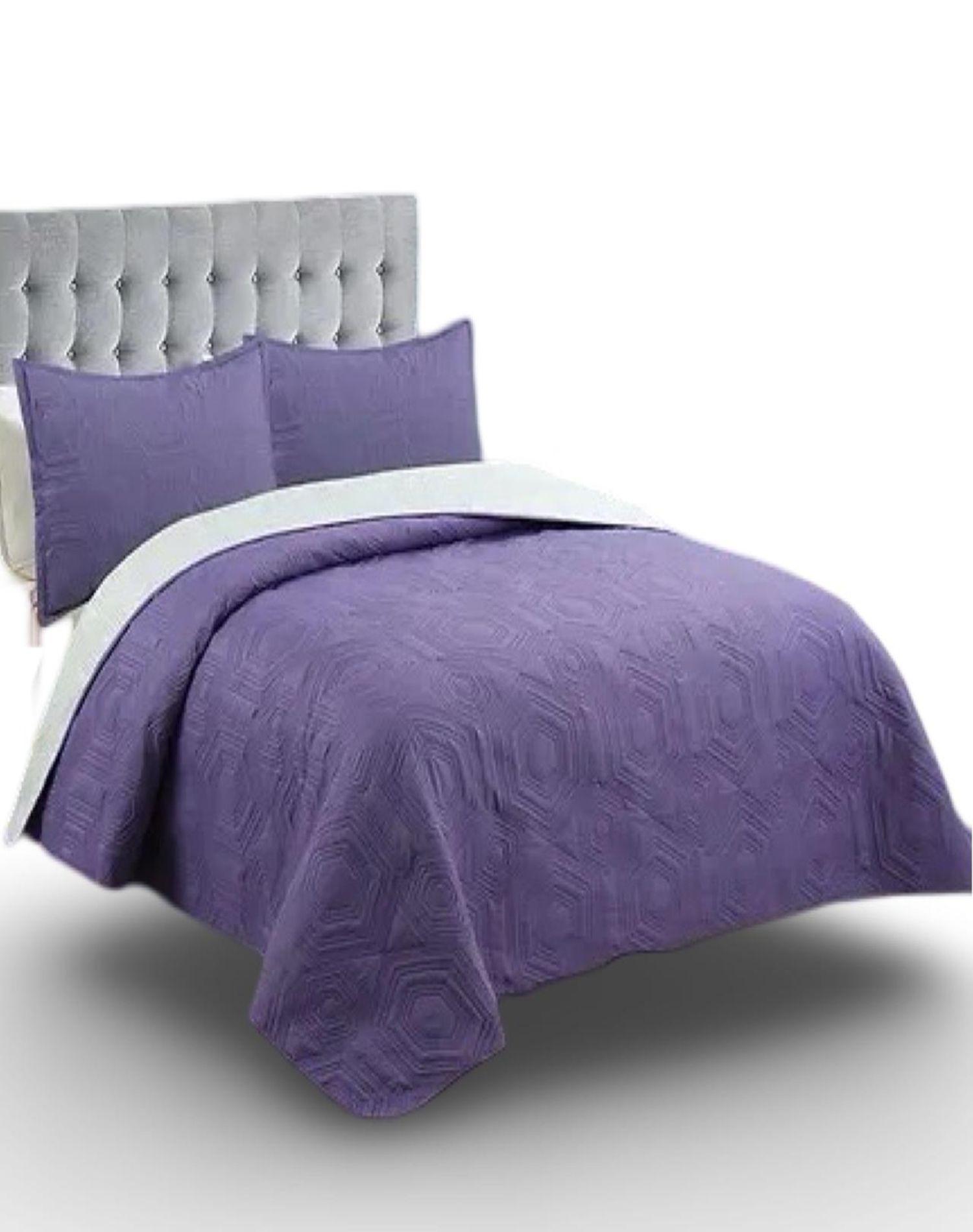 Cubrecama Quilt 2 Plazas - Unicolor Primavera Verano L1-0