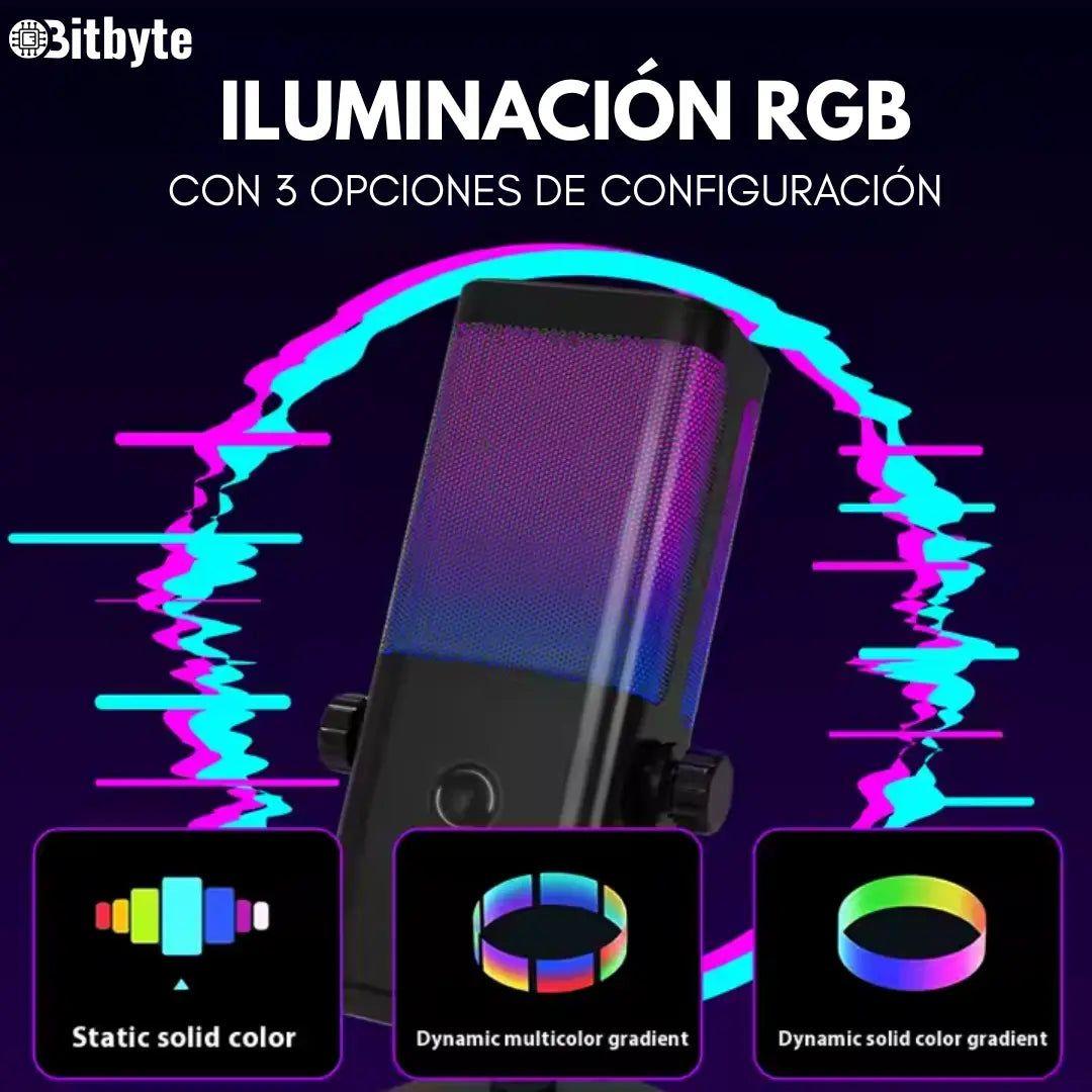 Micrófono de Streaming Podcast RGB Bitbyte M7 Gamer-1