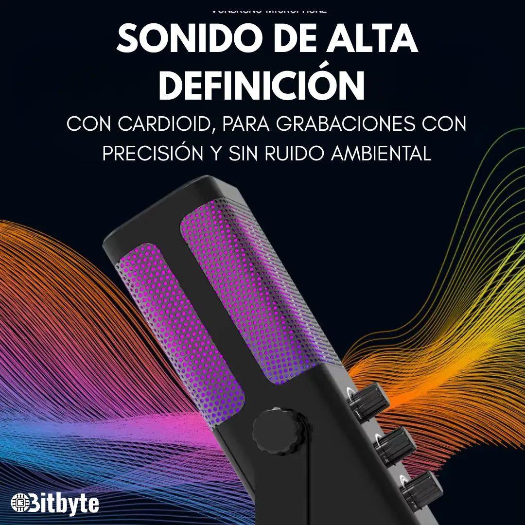 Micrófono de Streaming Podcast RGB Bitbyte M7 Gamer-3