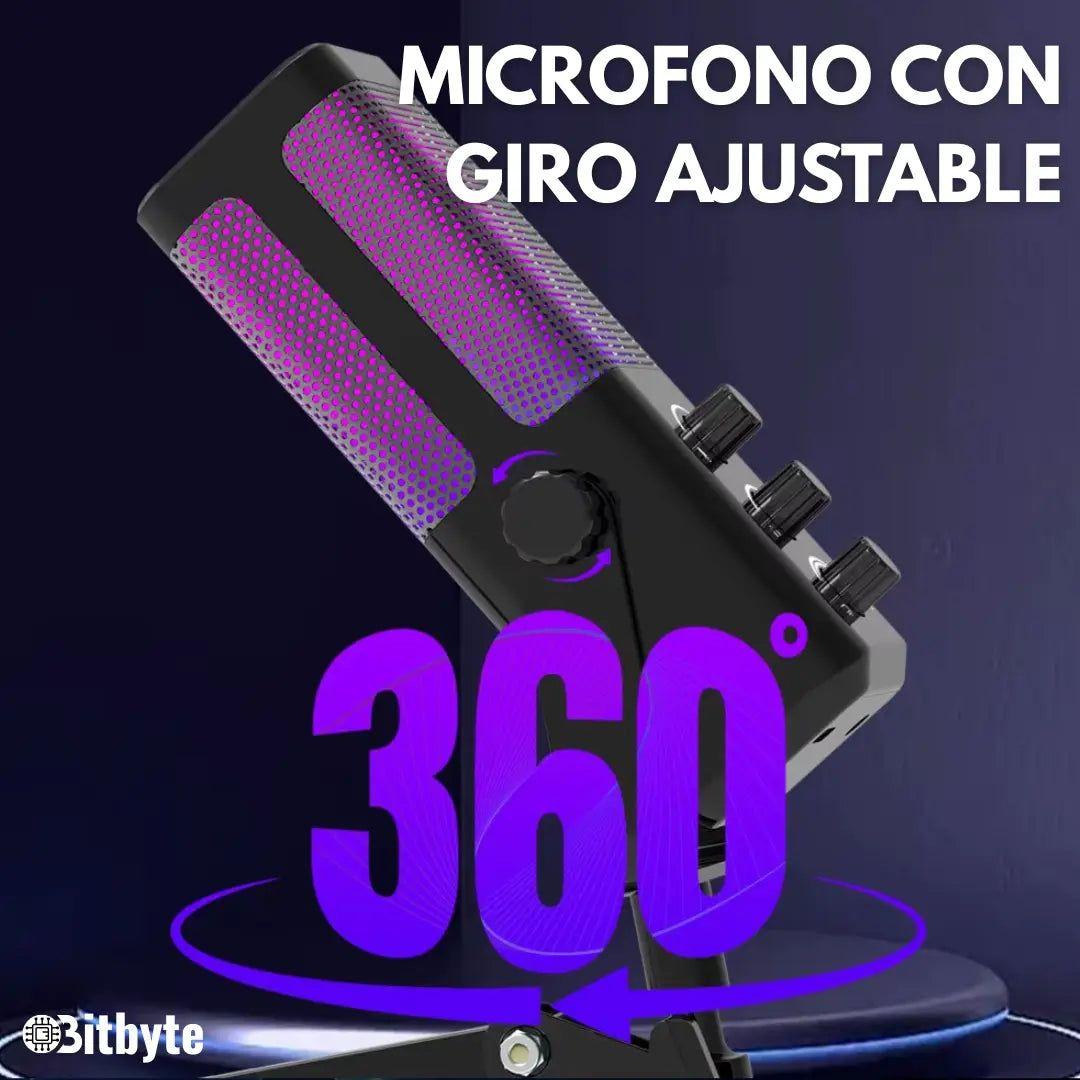 Micrófono de Streaming Podcast RGB Bitbyte M7 Gamer-5