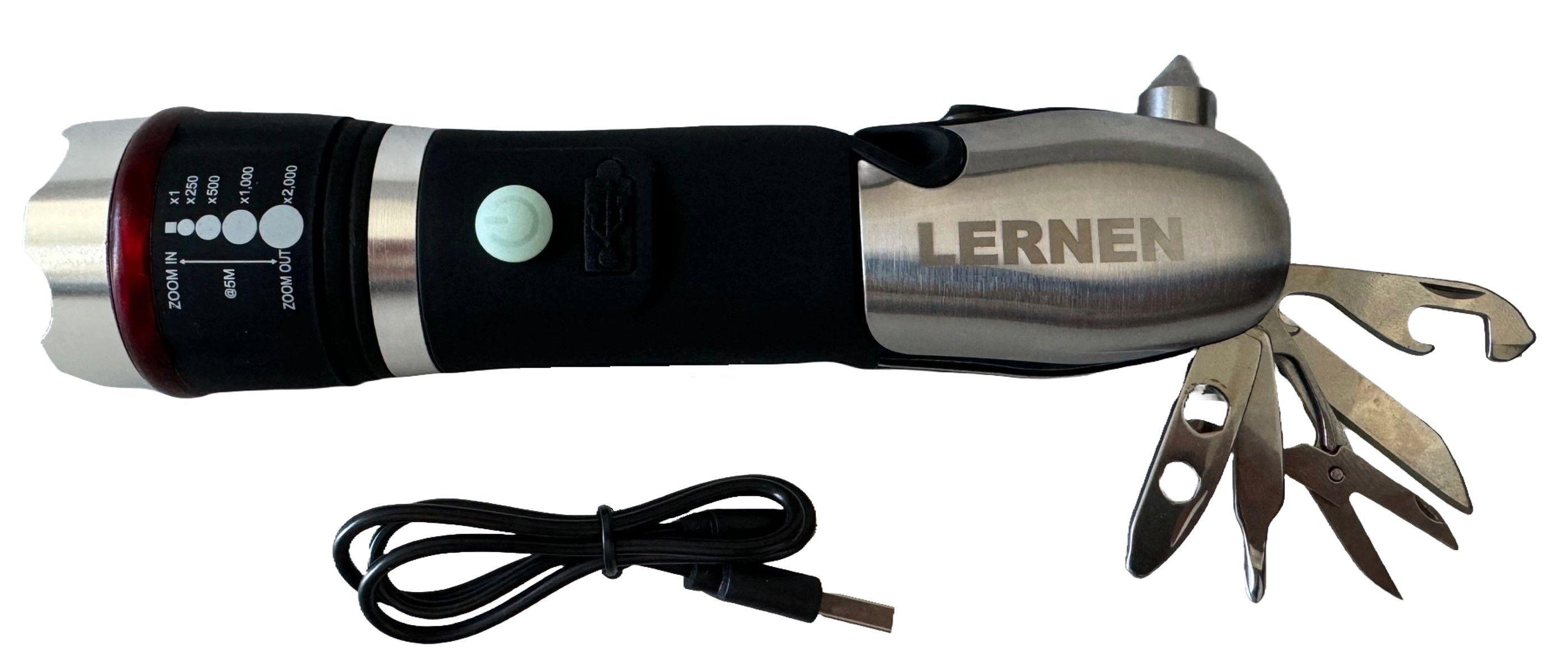 Linterna Con Zoom Multiproposito con accesorios-0