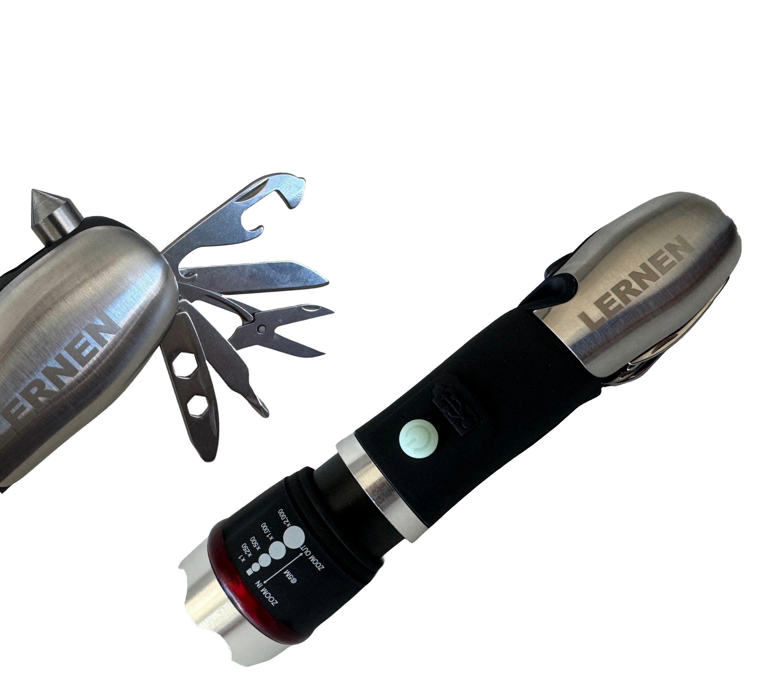 Linterna Con Zoom Multiproposito con accesorios-2