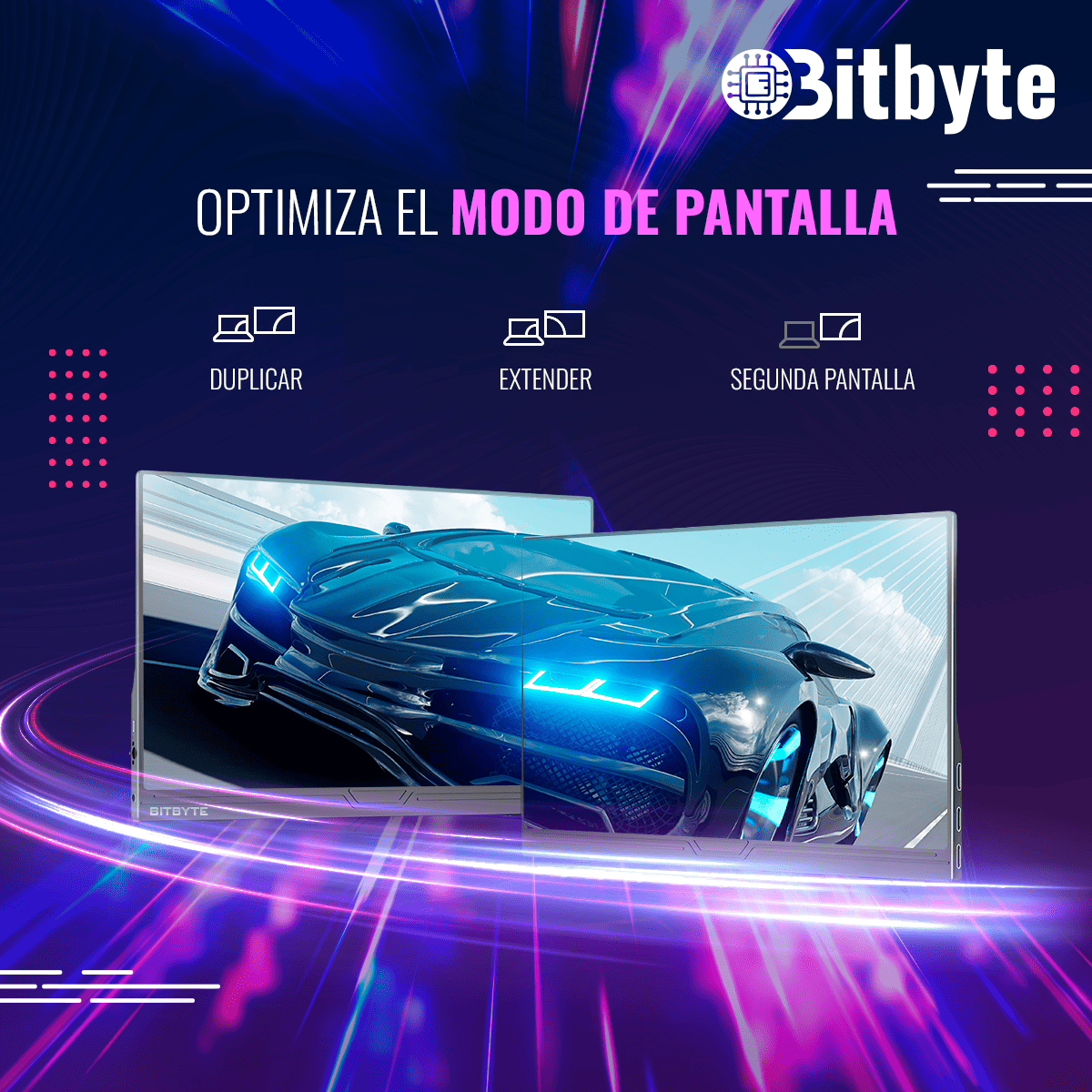Monitor Portátil Bitbyte 15 6 Full Hd Ips Con Parlante-2