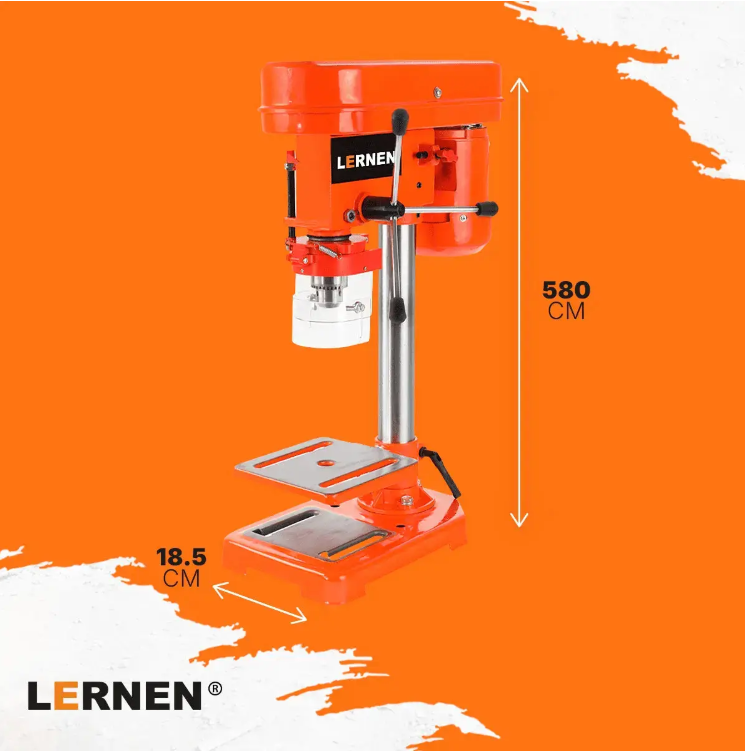 Taladro de Pedestal – Banco 13 mm 350 W Lernen-2