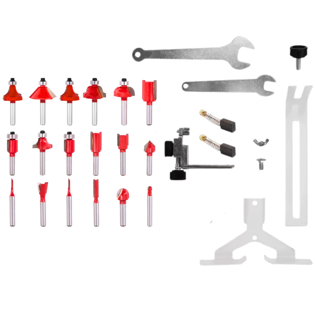 Kit Fresadora Router Tupi 6-6.35mm - 220v 50hz - 550w-3