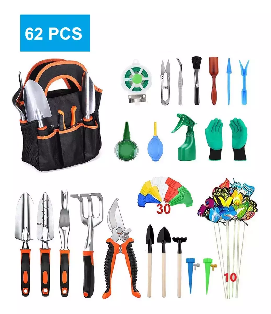 Set 62 Pcs Jardinería Pro De Todo Tipo - Suculentas - Jardín-0