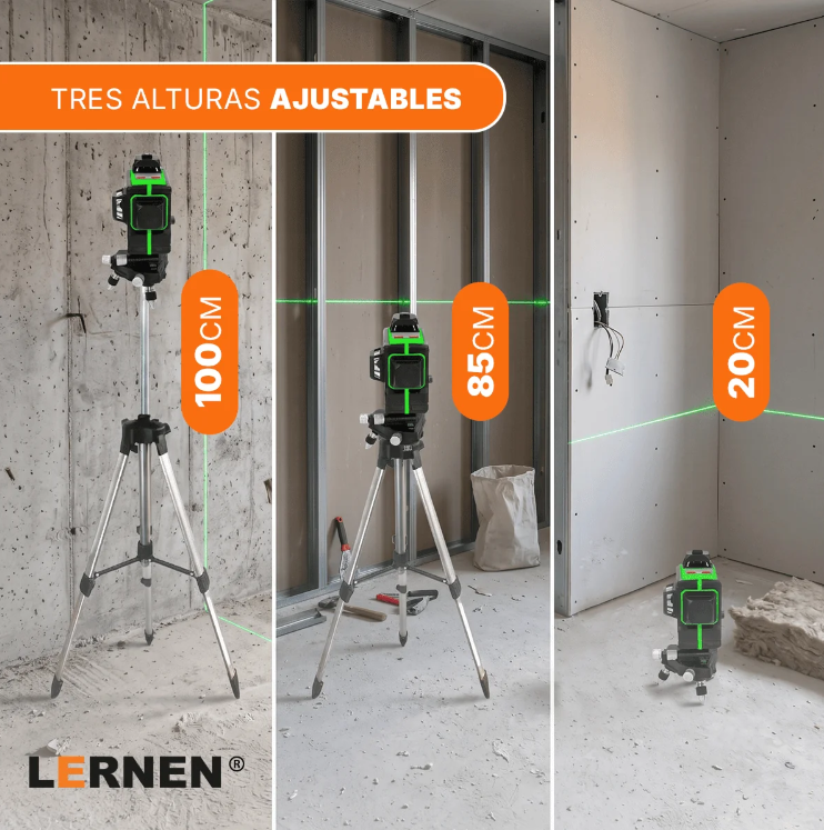 Nivel Laser Profesional 12 Líneas + Maletín + Trípode Sin puntuación Enlace en la misma página.   (0-1