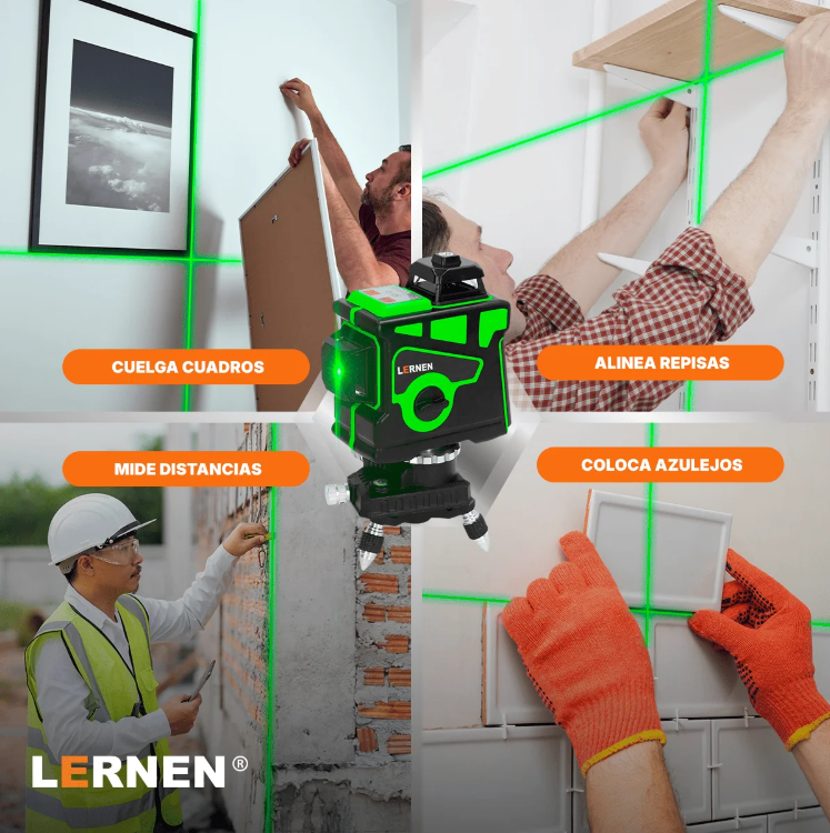 Nivel Laser Profesional 12 Líneas + Maletín + Trípode Sin puntuación Enlace en la misma página.   (0-4