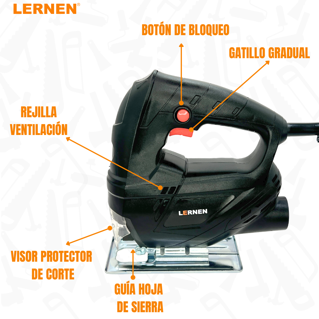 Pack Sierra Caladora 3000 Rpm + Cepillo Para Carpintería-6