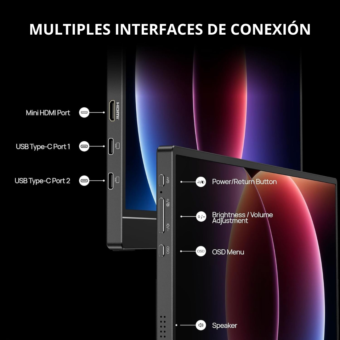 Monitor Portátil ARZOPA Z1FC 16.1” Full HD 144Hz-5