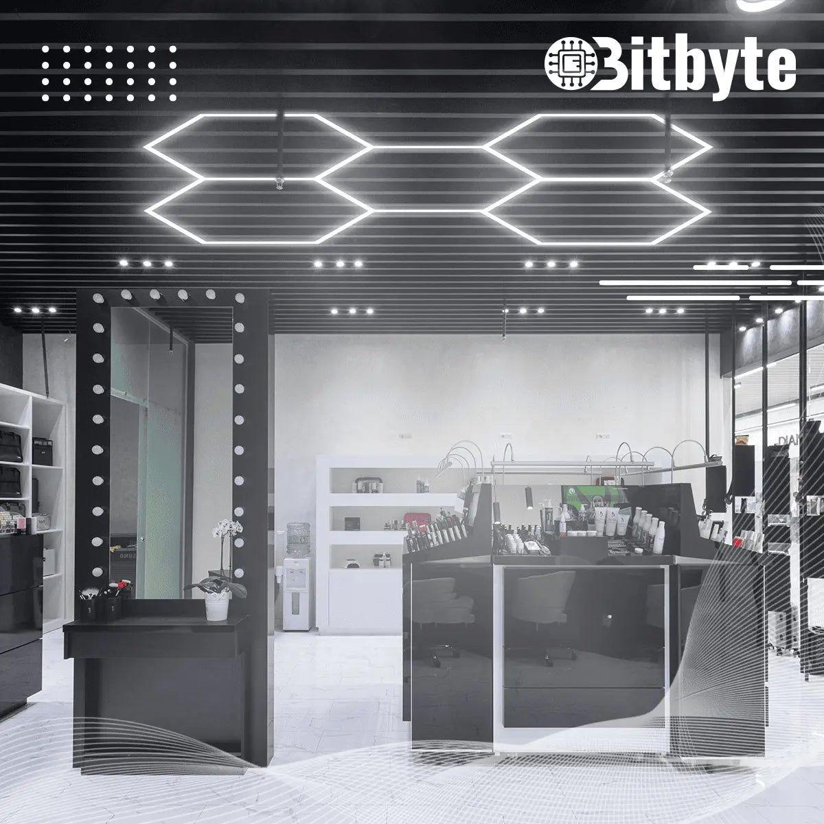 Luminaria LED Hexagonal Bitbyte 192W Blanca Fría 6500K Para Techo - Hexágonos Led-5