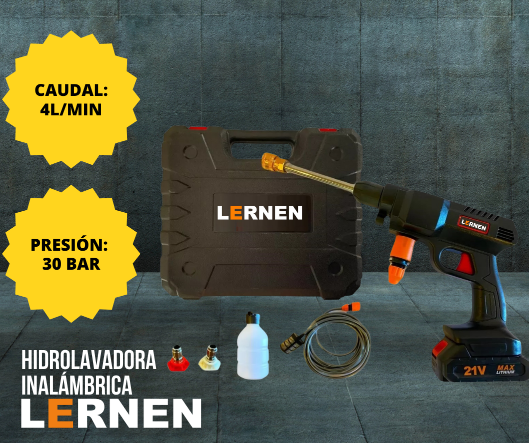 Hidrolavadora Inalámbrica Alta Presión Con Espumador-1