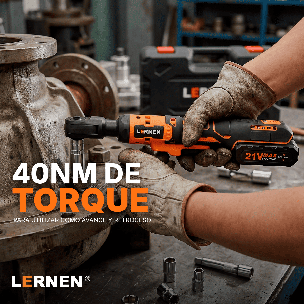Llave Chicharra eléctrica Inalámbrica + 2 baterías + 6 dados-4