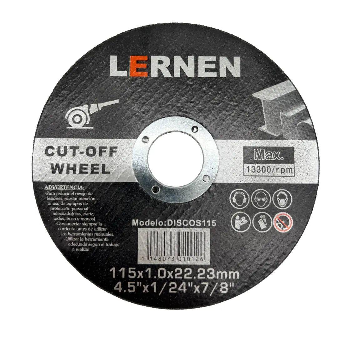 Pack de 50 Discos de Corte 4 1/2 X 1.0mm LERNEN para Metal-1