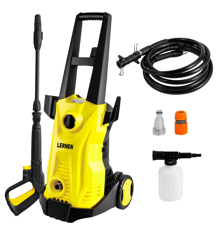 Hidrolavadora 1600w Con Jabonera Espumador 120bar 5.5 L/min-0