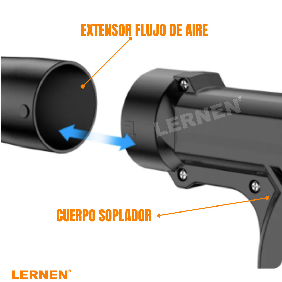 Sopladora Aspiradora Lernen Inalámbrica Con 2 Baterías-6
