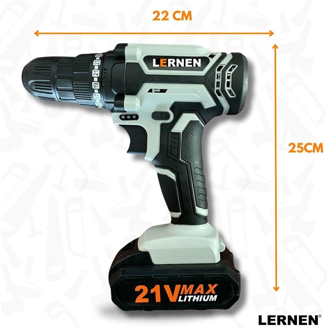 Kit Taladro Destornillador Inalámbrico 21v + 2 Baterías-2