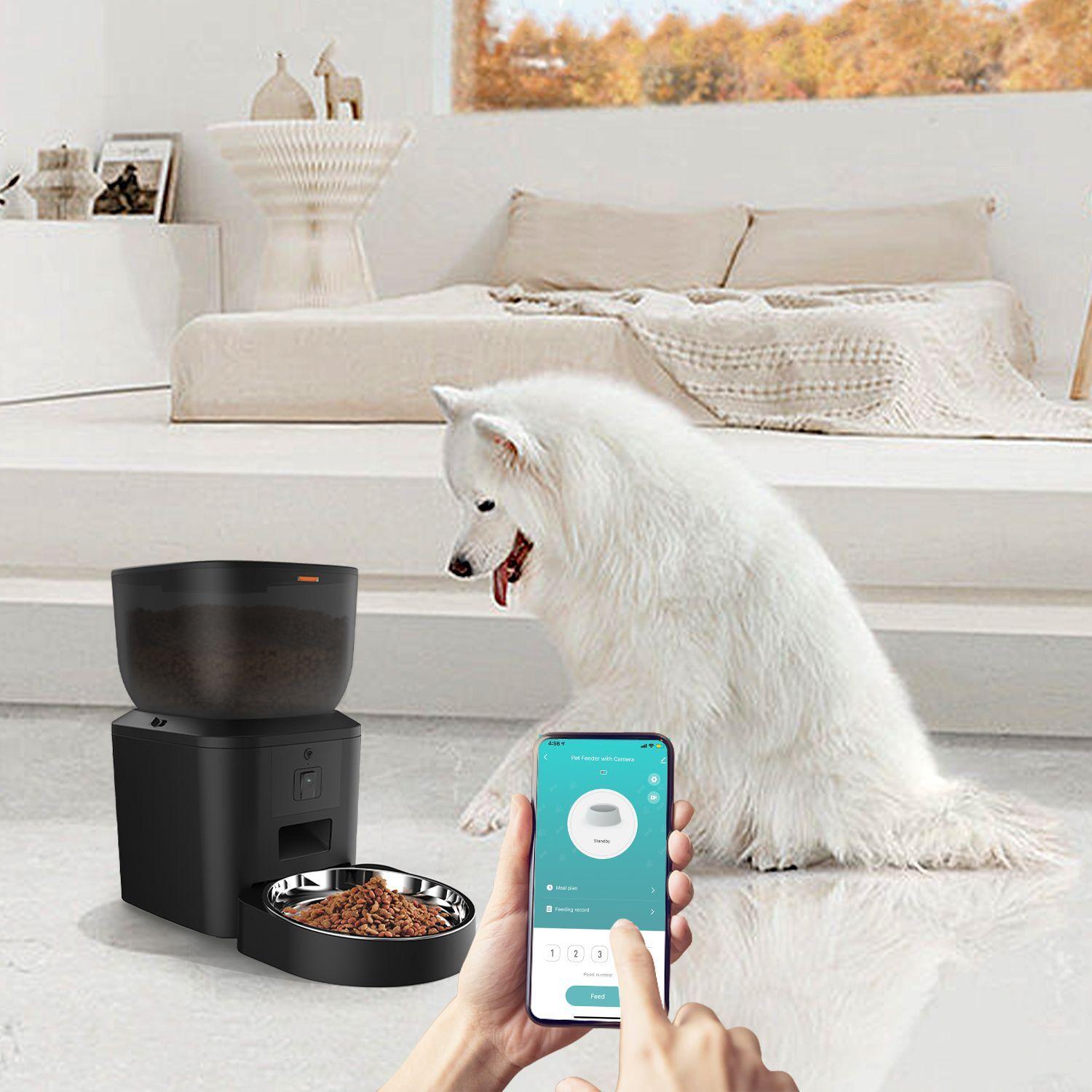 Dispensador Comedero Automático Mascotas - Wifi Con Camara-2