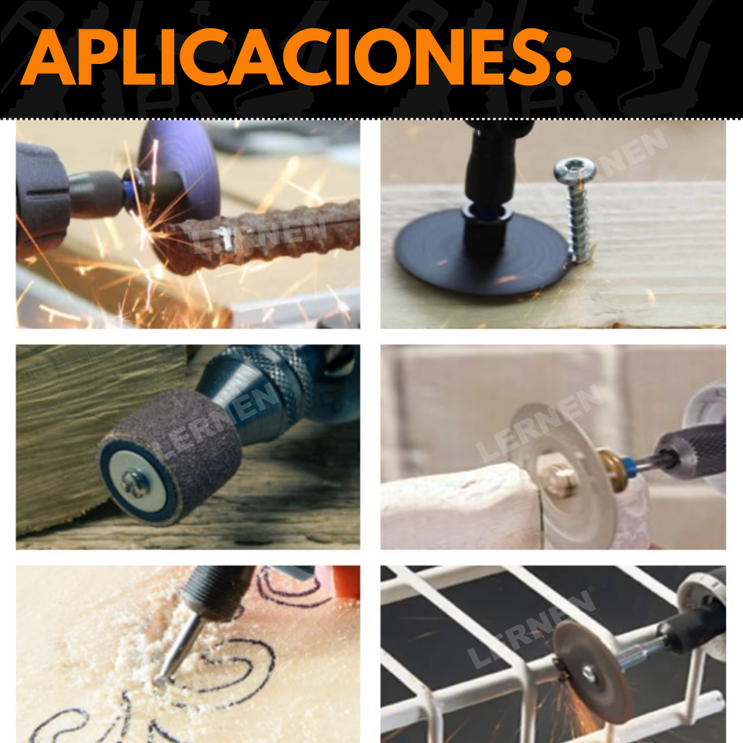 Kit Herramienta Multipropósito Minitorno Inalámbrico- 88 Piezas-5