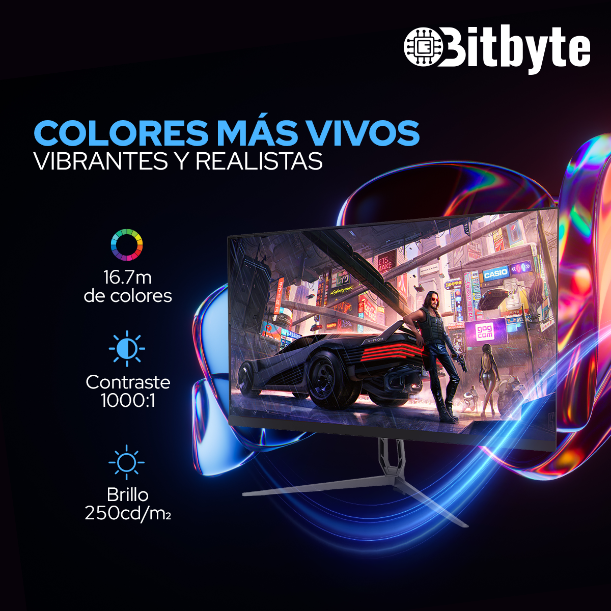Monitor Gamer 27" Pulgadas QHD 2K 180Hz 1ms HDMI DP Bitbyte-1