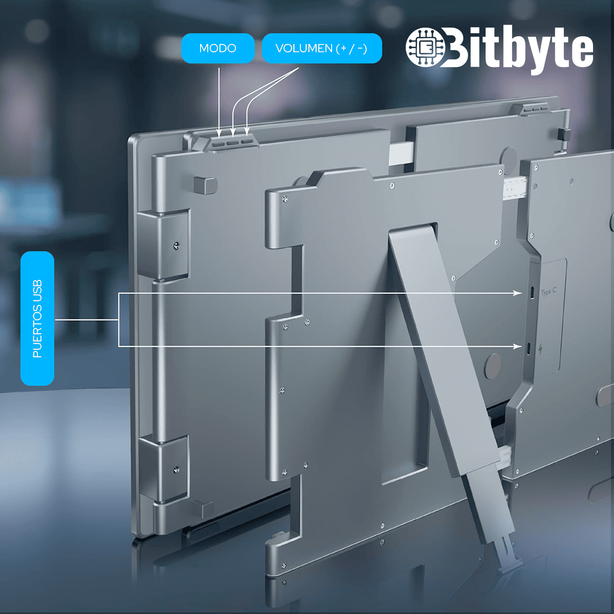 Monitor Doble Bitbyte 14" Full HD-3